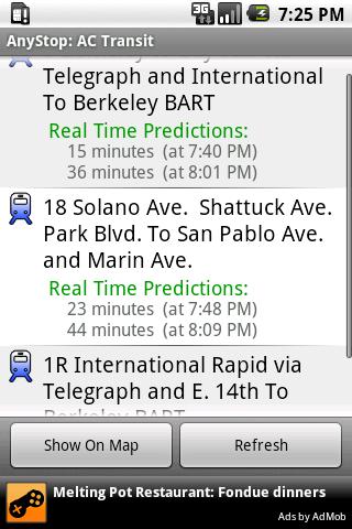 AnyStop: MUNI Android Travel