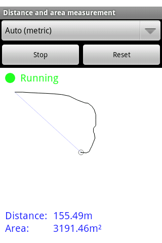 Distance and area measurement Android Tools