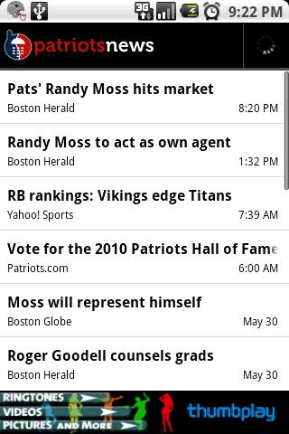 Patriots News Android Sports