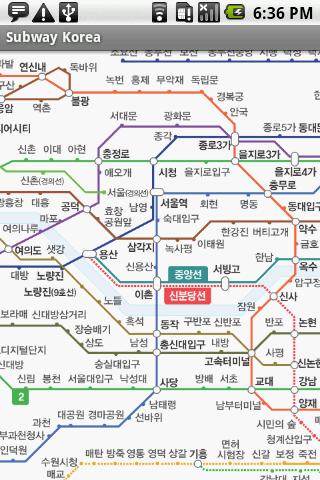 seoul subway map Android Travel