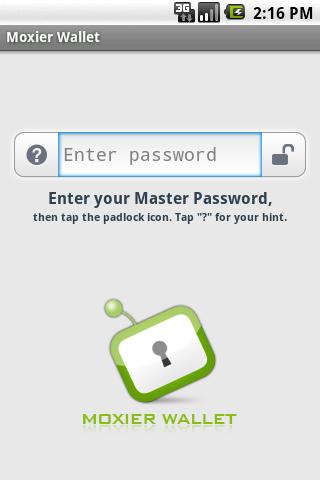 Moxier Wallet Password Manager