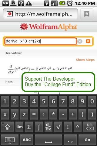 Math Keyboard Android Tools