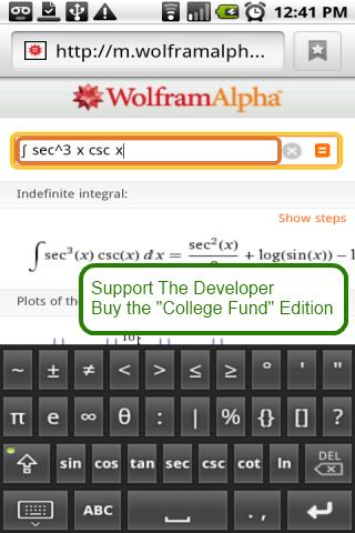 Math Keyboard Android Tools