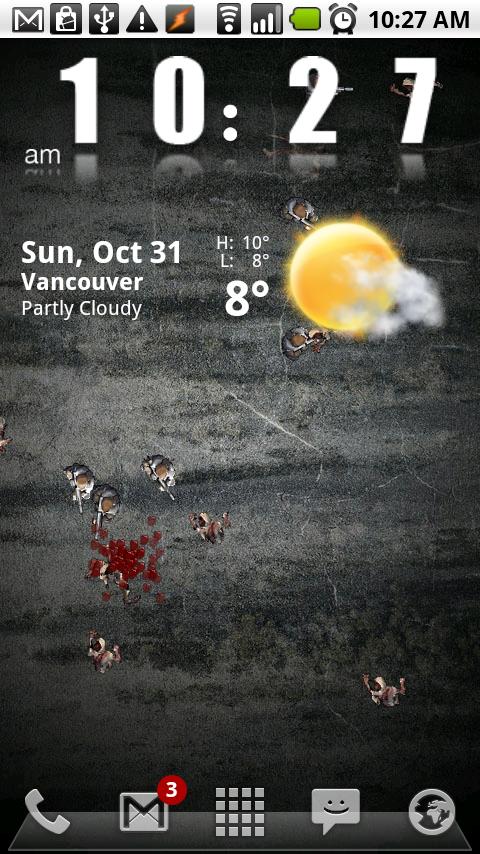 Zombies!!!! Live Wallpaper Android Personalization