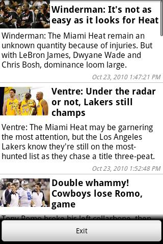Mobile Sports News Android Sports