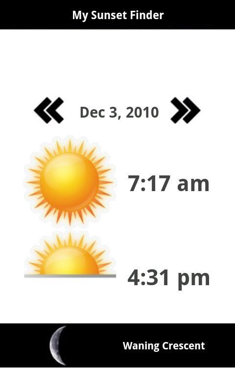 My Sunset Finder (Donate) Android Lifestyle