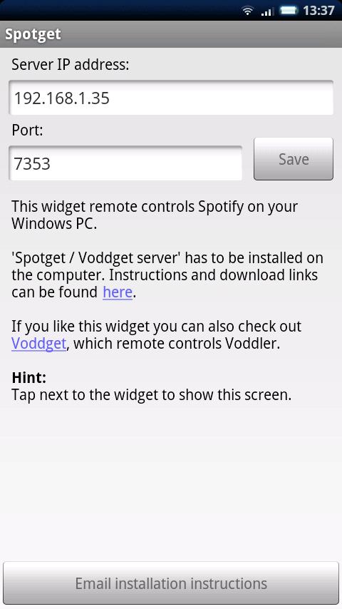 Spotget – Spotify remote Android Multimedia