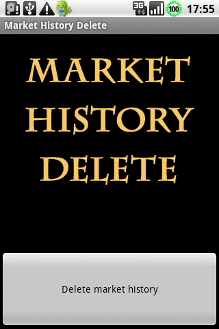 Market History Delete Android Tools