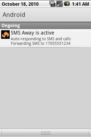 SMS Away Android Social