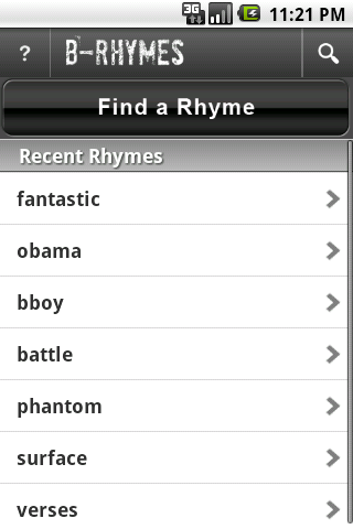 B-Rhymes Dictionary Android Books & Reference