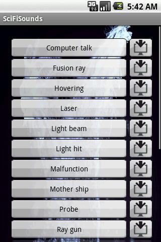 Sci-Fi Sounds and Ringtones Android Multimedia