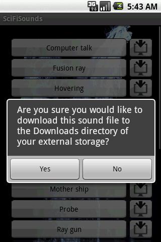 Sci-Fi Sounds and Ringtones Android Multimedia