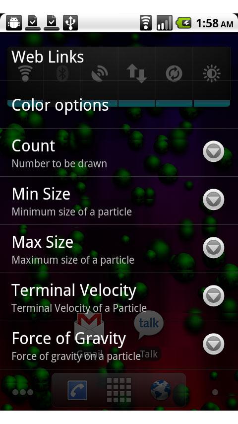 MetalRain+ LWP Android Themes