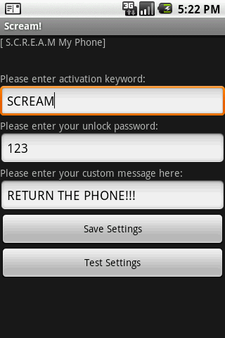 Scream My Phone! Android Tools