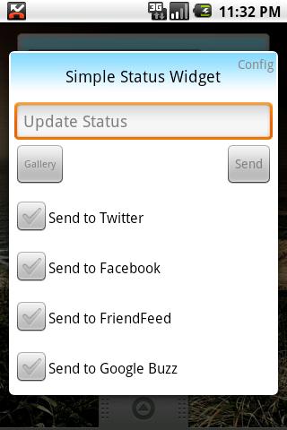 Simple Status Widget Lite Android Social