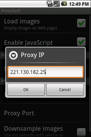 ProxySurf Android Communication