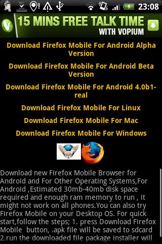 Download Firefox FennecBrowser