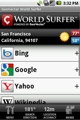 GeoVector World Surfer Android Travel