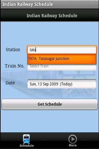 Indian Railway Schedule