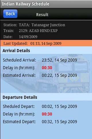 Indian Railway Schedule Android Travel