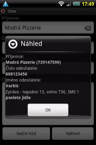 Vodafone CZ SMS Android Communication
