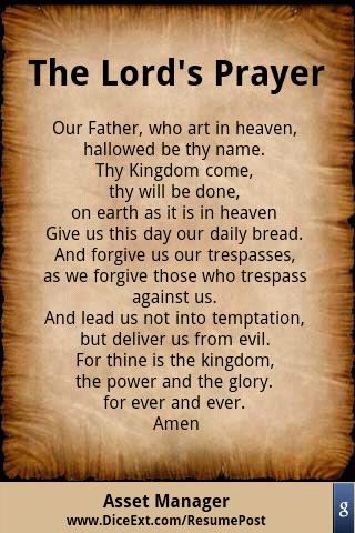 The Lords Prayer
