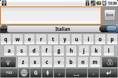 Italian for SlideIT Keyboard Android Tools