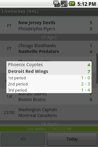 LiveHockey Android Sports