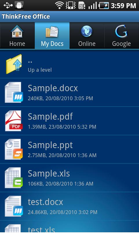 ThinkFree Office Mobile Viewer