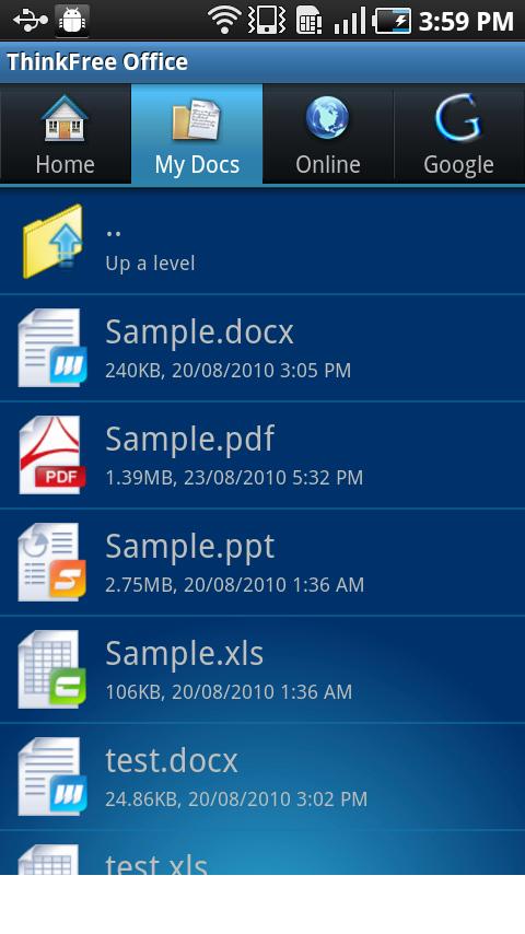 ThinkFree Office Mobile Viewer Android Business