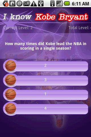 I’m the Kobe Bryant (Fan Quiz) Android Entertainment