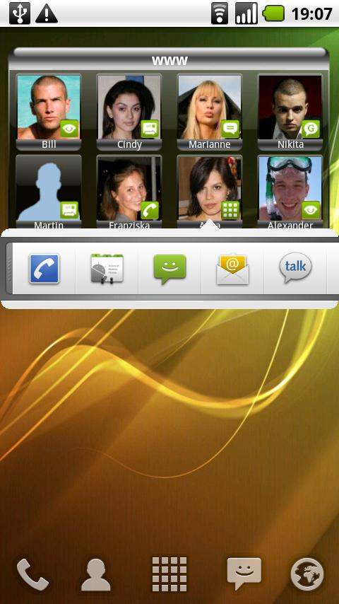 People / Contacts Widget Android Communication