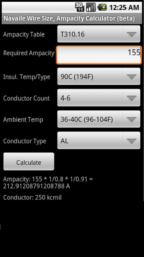 Electrical Calculator Android Productivity