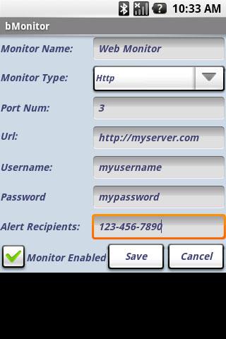 bMonitor Server Monitor Android Tools