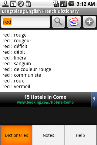 English French Dictionary Android Travel