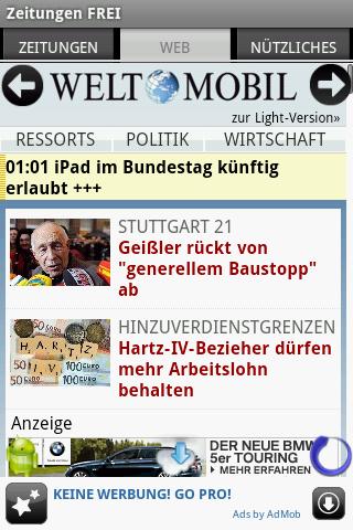 AG German Newspapers FREE Android News & Weather