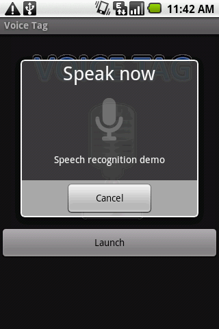 Voice Tag Android Demo