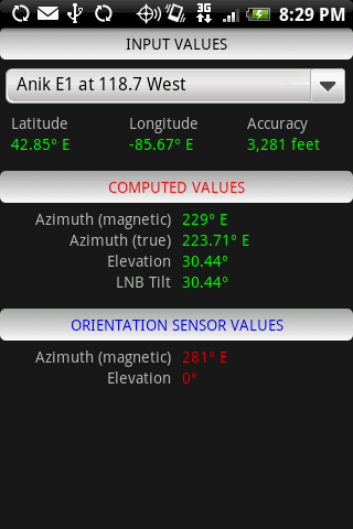 Satellite Finder Android Tools