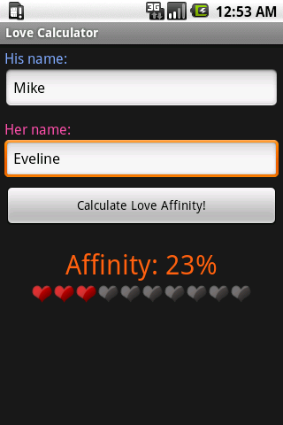 Love Calculator PRO Android Entertainment