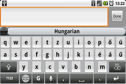 Hungarian for SlideIT Keyboard Android Tools