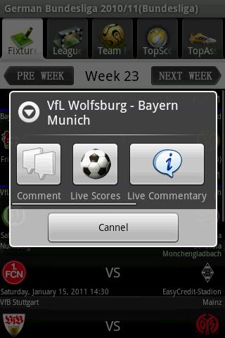 Bundesliga 2010/11 Android Sports