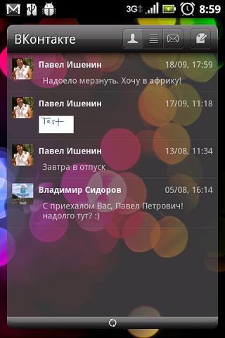 VKontakte widget (beta) Android Social