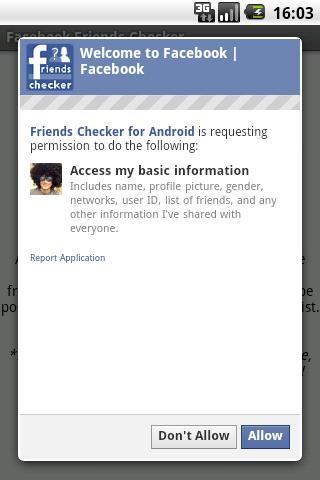 Facebook Friends Checker Android Social