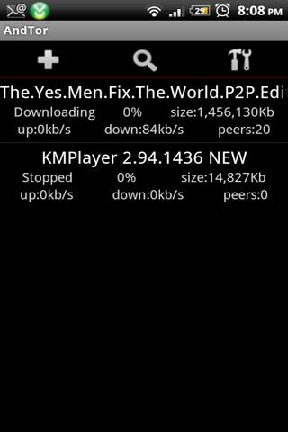 AndTor BitTorrent Client Android Multimedia
