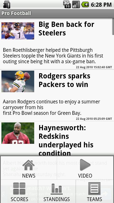 NFL – Pro Football Android Sports
