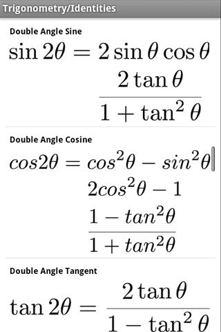 Math Ref Free Android Reference