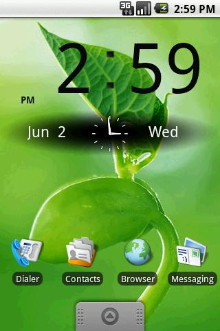 FlipClock Simple Dark 4×2 Android Themes