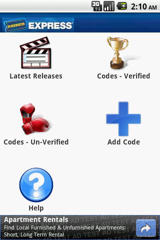 Blockbuster Codes Android Entertainment