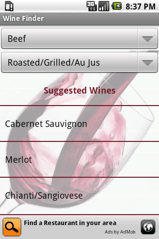 Wine Finder Android Reference