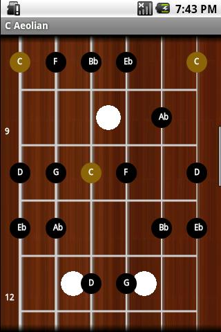 Scale Master Lite (Guitar) Android Reference